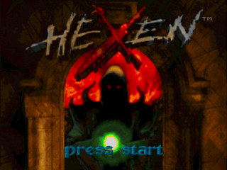 Hexen title screen for Playstation